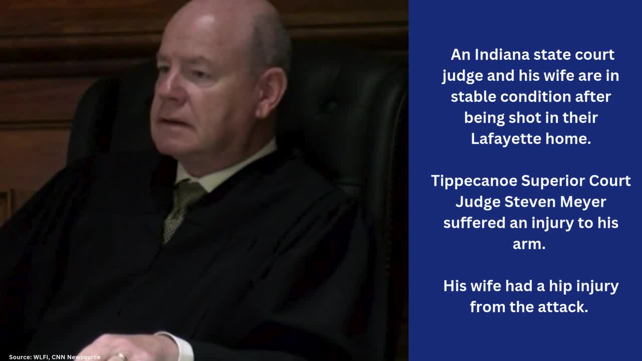 Police search for suspect in the shooting of an Indiana judge and his wife