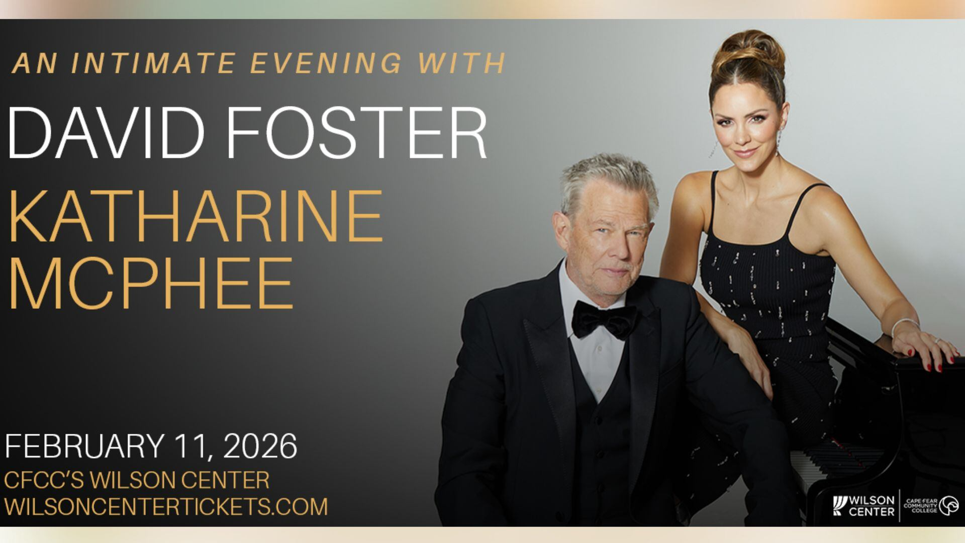 David Foster & Katharine McPhee concert canceled at Wilson Center David Foster & Katharine McPhee concert canceled at Wilson Center