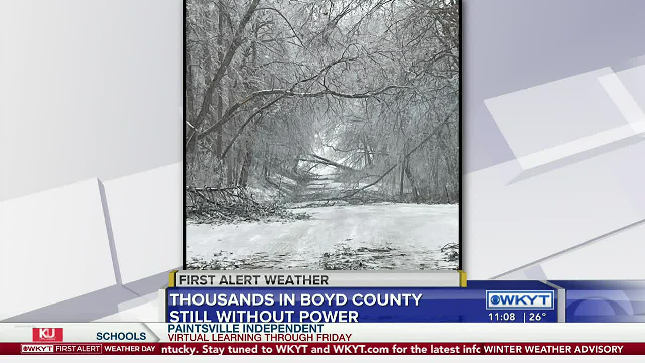 Thousands of Boyd County residents continue to struggle without power