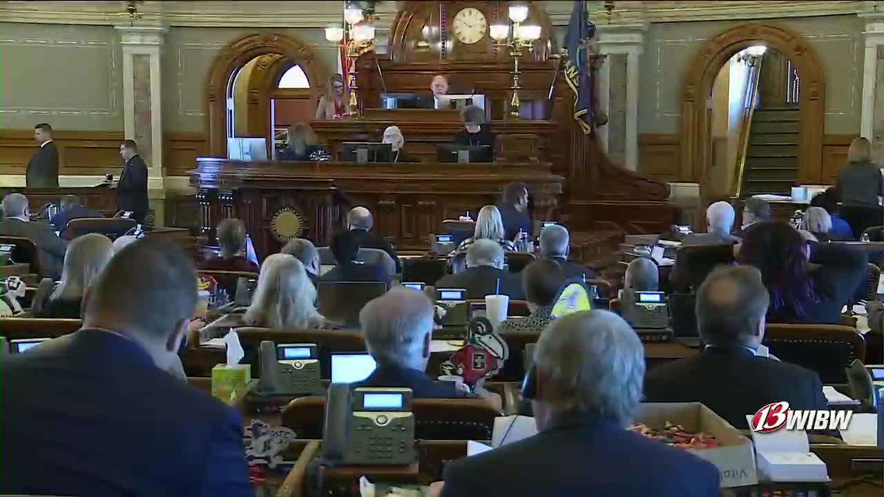 Kansas House of Representatives chamber during the vote to override Governor Laura Kelly's veto of SB 244
