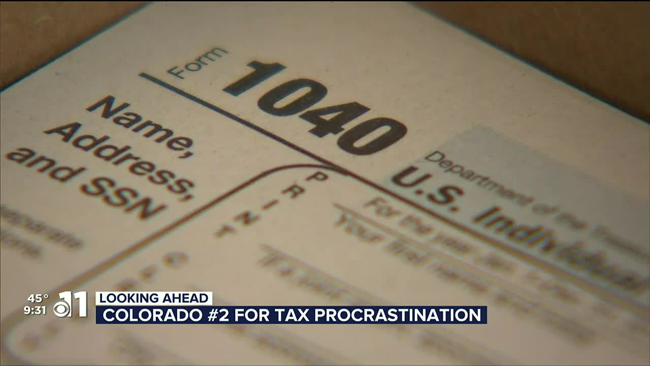 STUDY: Colorado ranks No. 2 state for tax filing procrastinators