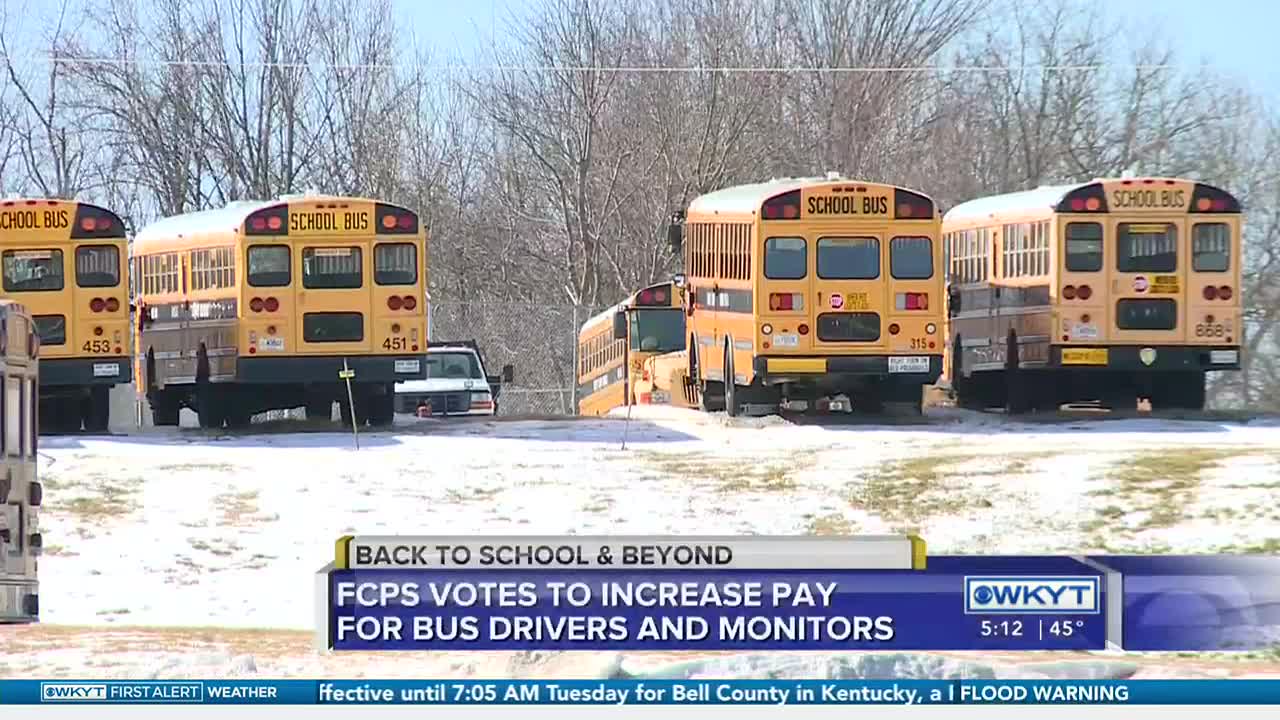 FCPS approves pay increase for bus drivers, monitors amid shortage