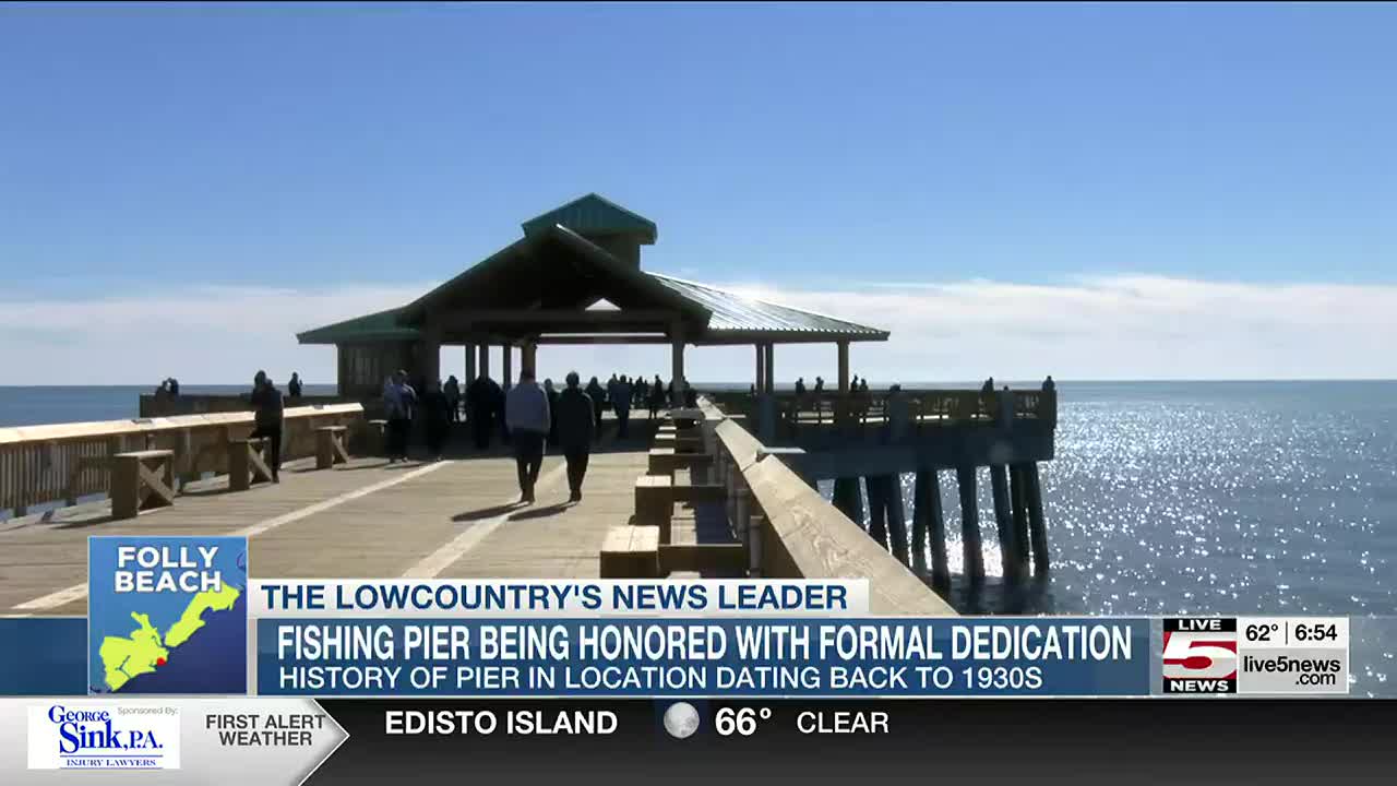 VIDEO: Folly Beach Fishing Pier to be dedicated Wednesday, image size:1280x720