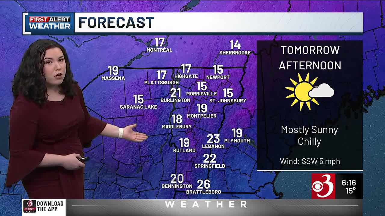 WCAX Sunday Evening Weather Webcast