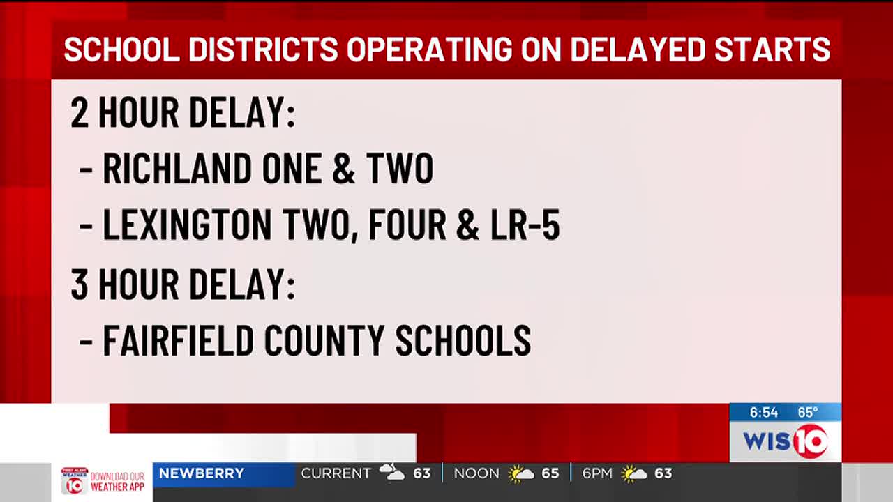 Midlands school districts announce closures, delays ahead of