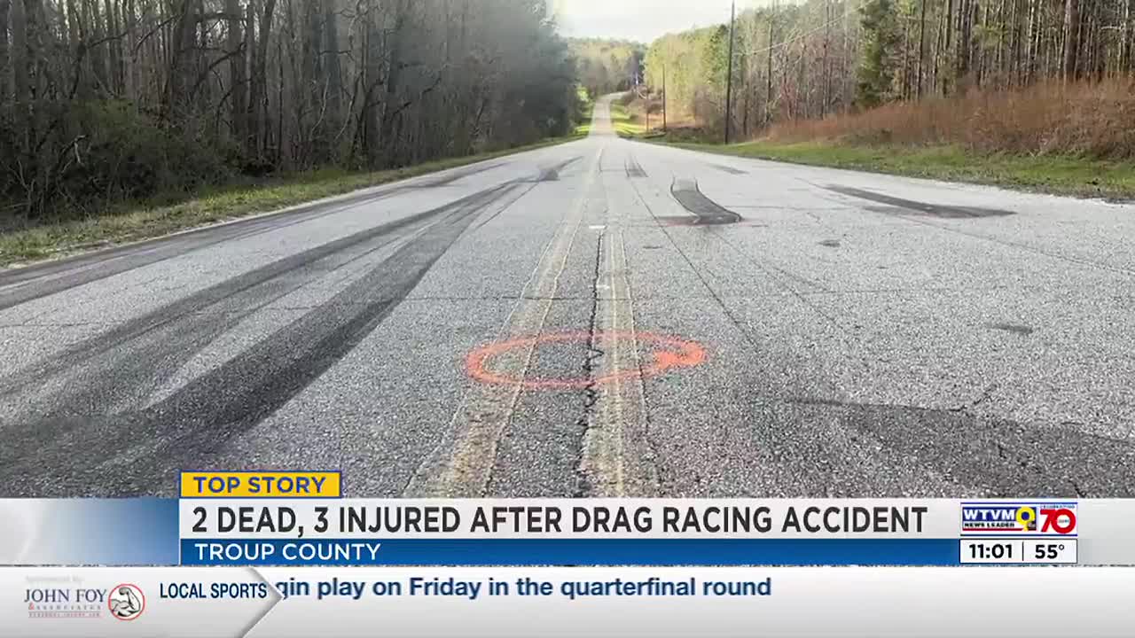 Drag racing incident in Troup County leaves 2 dead, and multiple injured