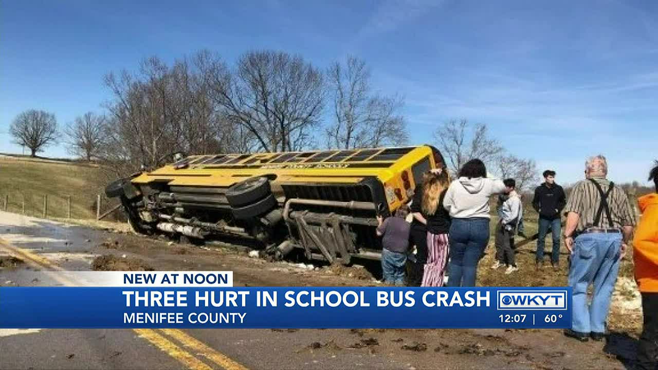 School bus overturns in Menifee County