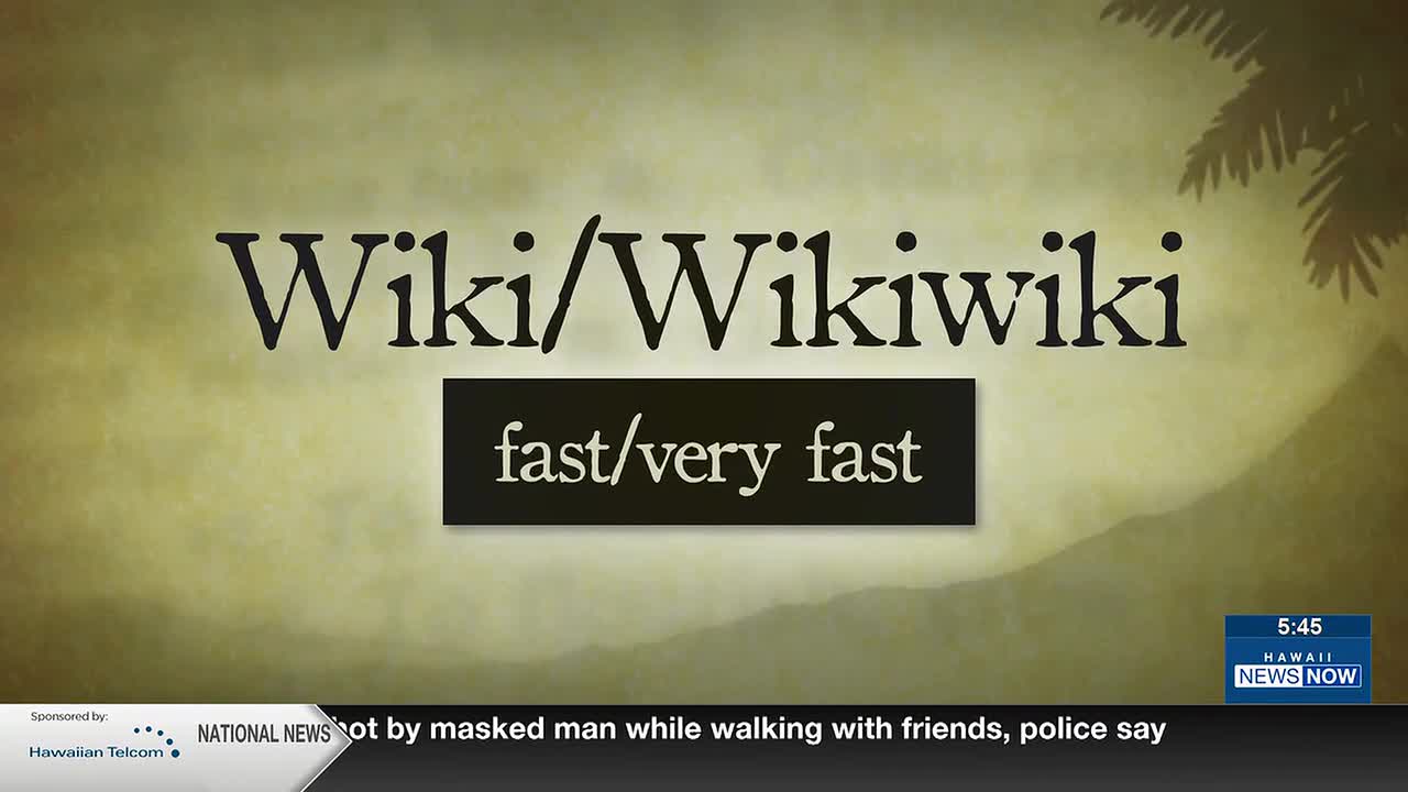 Hawaiian Word of the Day: Wiki/Wikiwiki