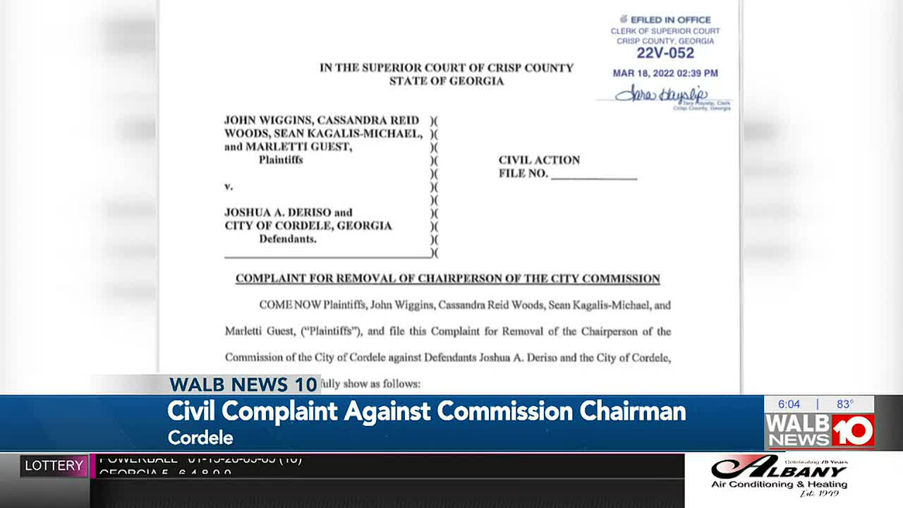 Cordele residents want city commission chairman removed from post