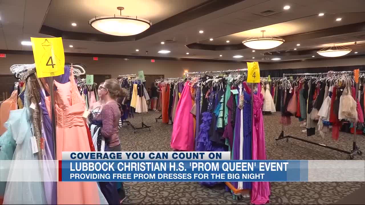 Lubbock Christian High School Prom Queen event provides free dresses Lubbock Christian High School Prom Queen event provides free dresses
