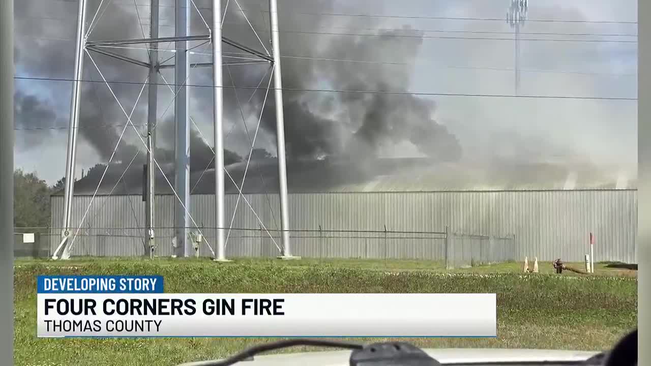 39 fire personnel tamed large fire at cotton gin in Thomas County