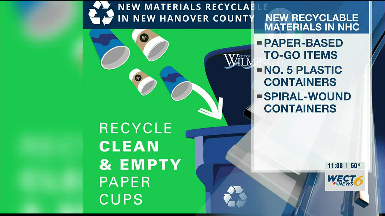 More materials now recyclable in New Hanover County