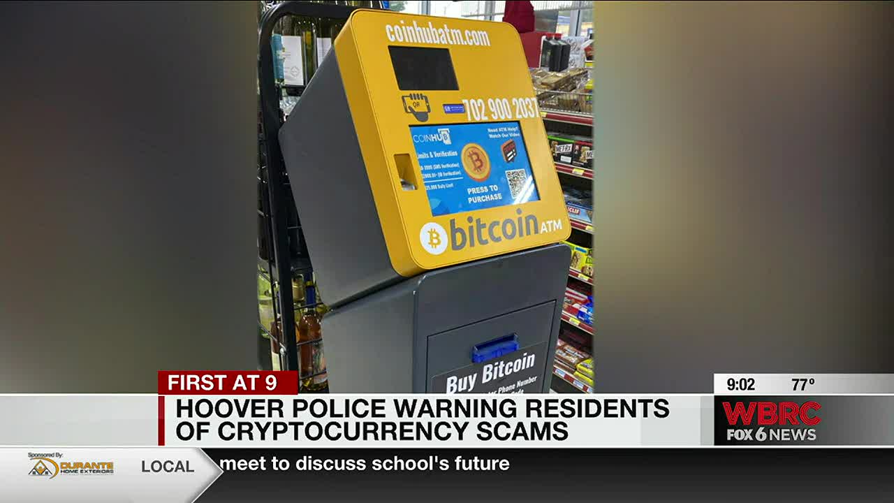 Hoover Police warning residents of cryptocurrency scams