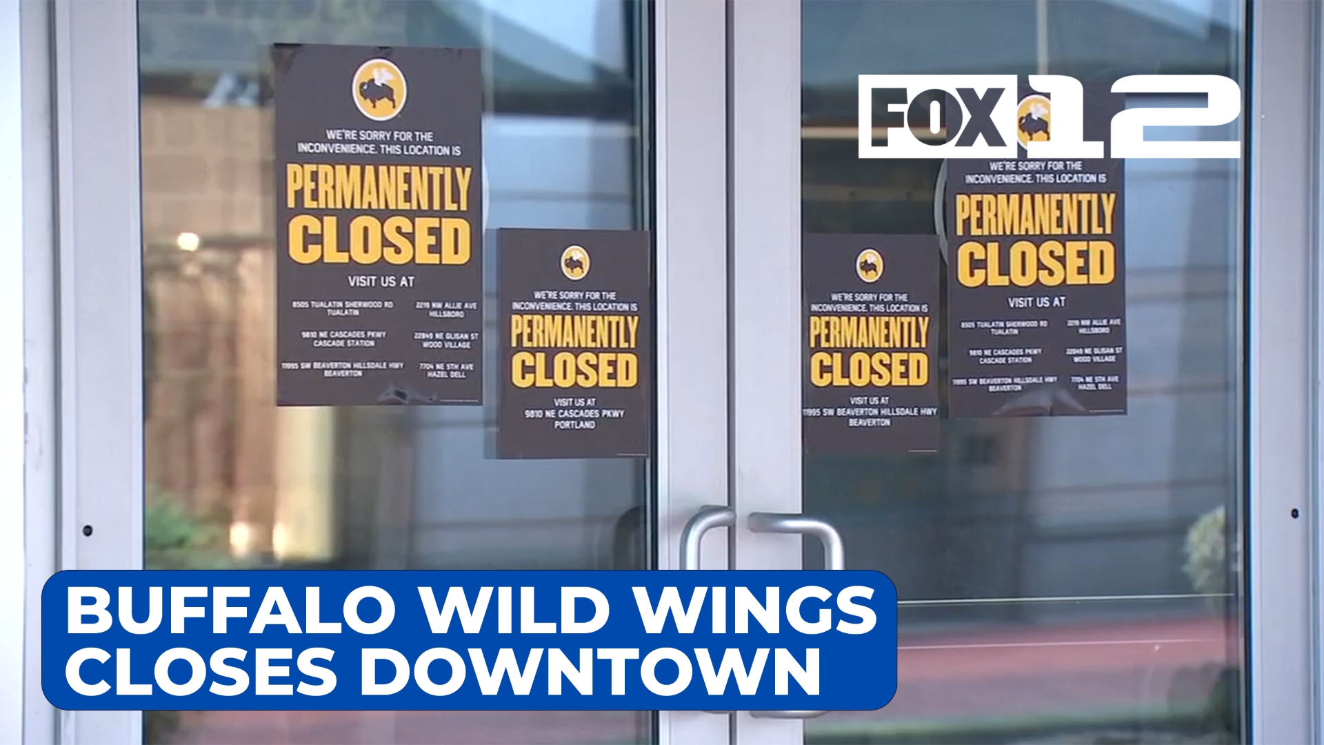 Buffalo Wild Wings closes downtown Portland location