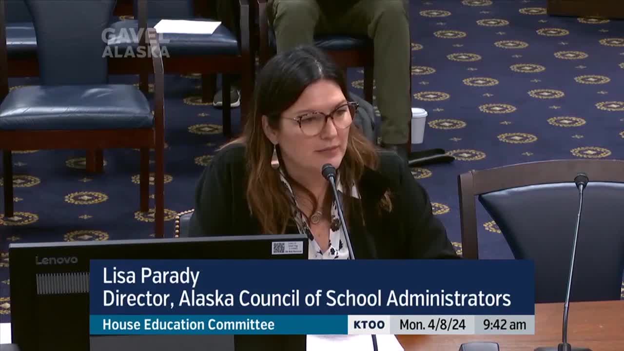 Alaska House Education Committee hears proposed amendments, public  testimony for HB 392