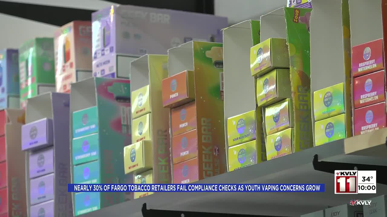 tobacco fargo nd Nearly 30% of Fargo tobacco retailers fail compliance checks as youth  vaping concerns grow