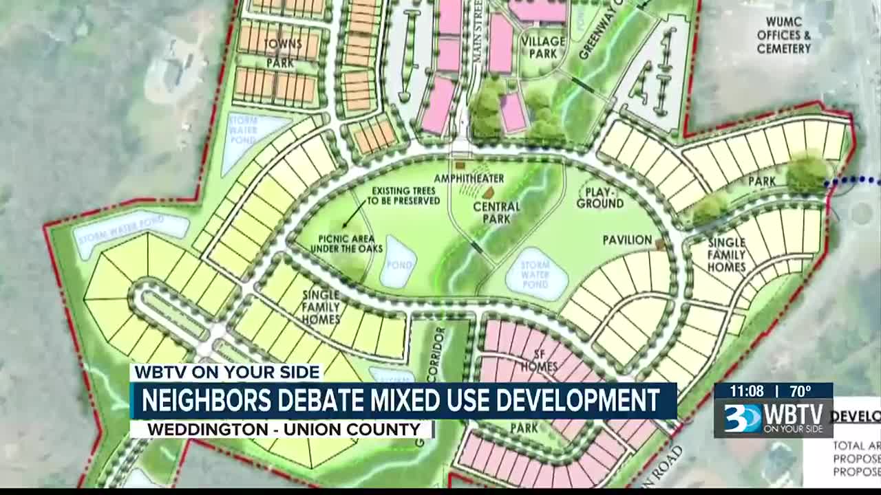 Neighbors express concerns during hearing for proposed Weddington Green  development