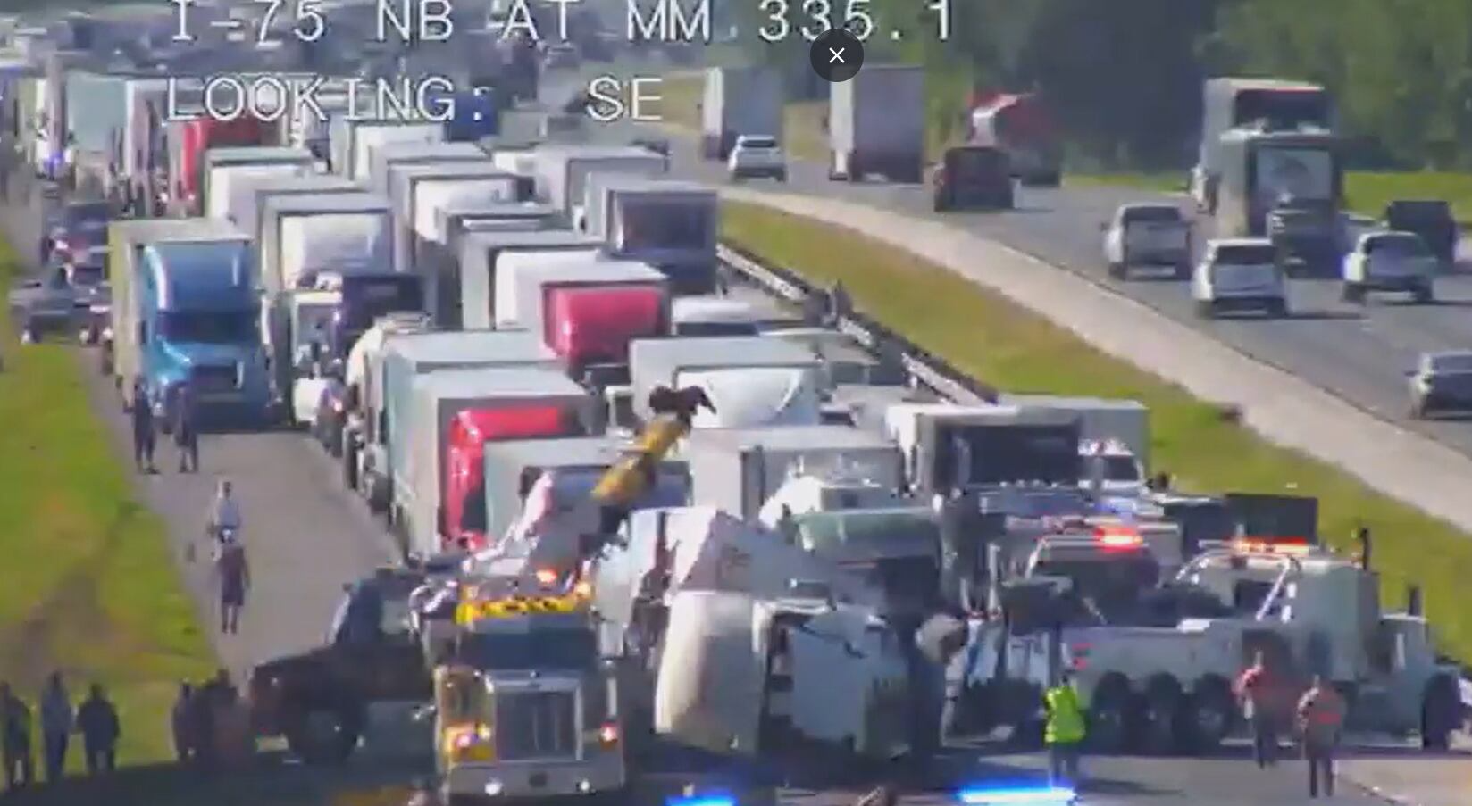 Lanes reopen after semi-truck driver falls asleep on I-75 ...