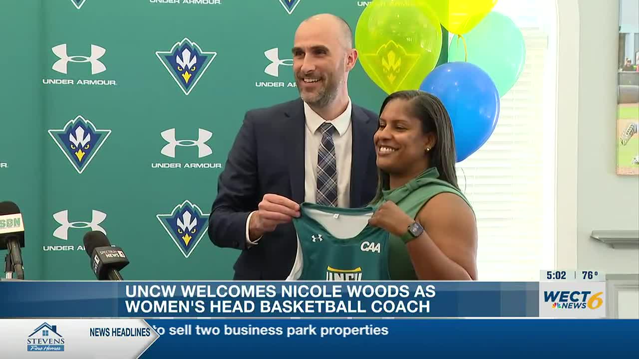 UNCW women's basketball coach Nicole Woods introduced at press conference