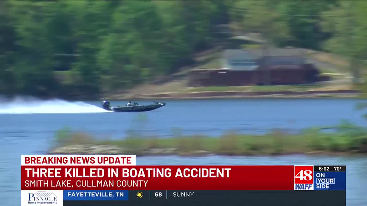 3 killed in multi-boating crash on Smith Lake