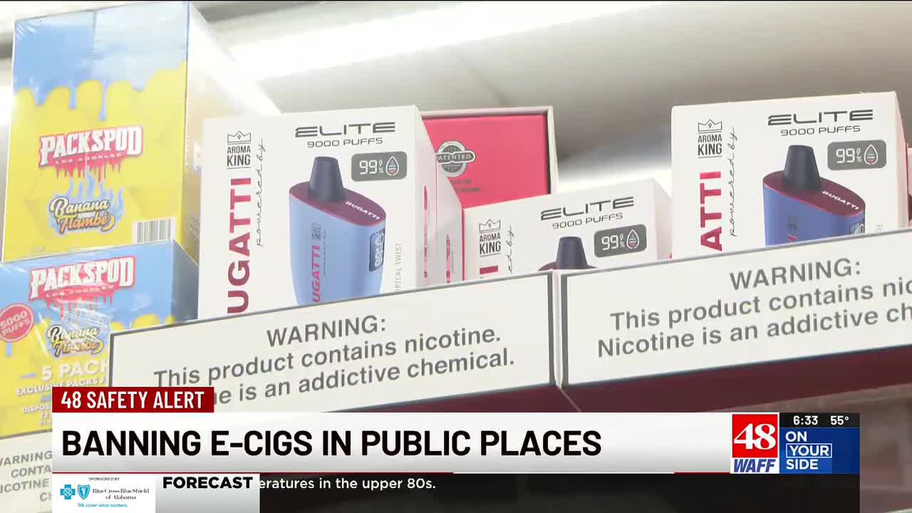 wax disposable vape Alabama law effectively bans vaping in indoor public spaces