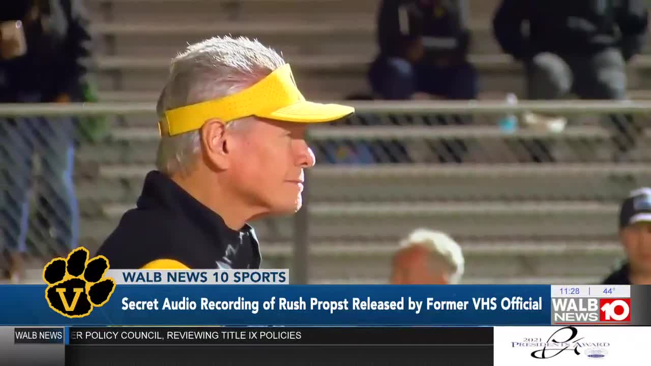 A secret audio recording of South Georgia Coach Rush Propst released