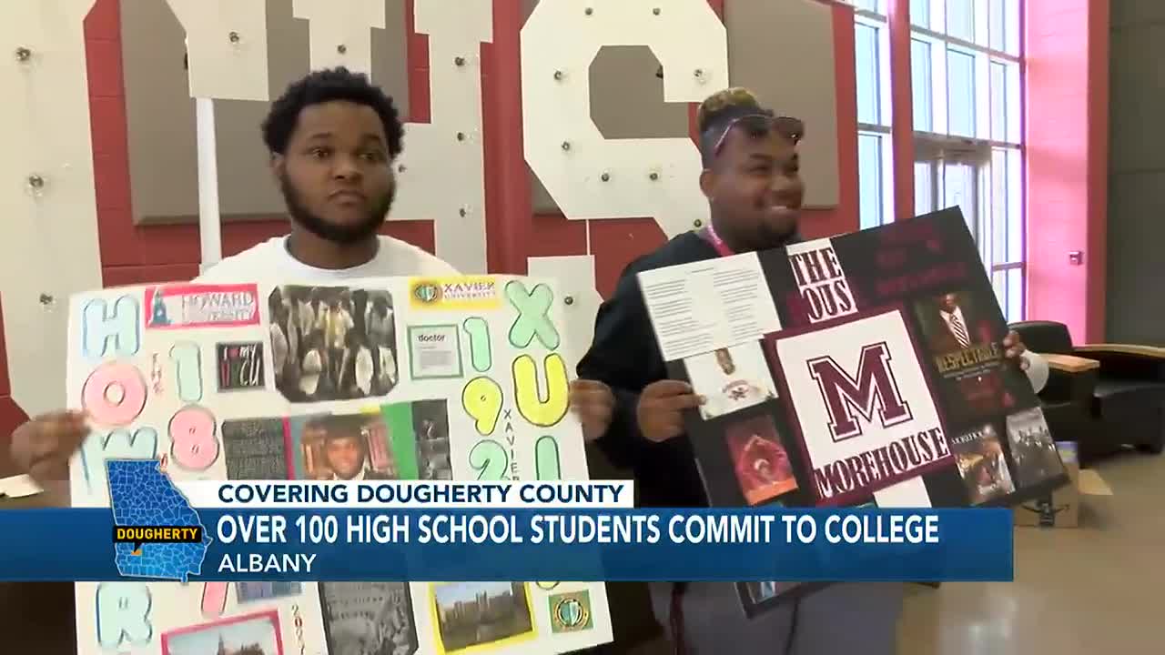 Over 100 Dougherty High students commit to colleges