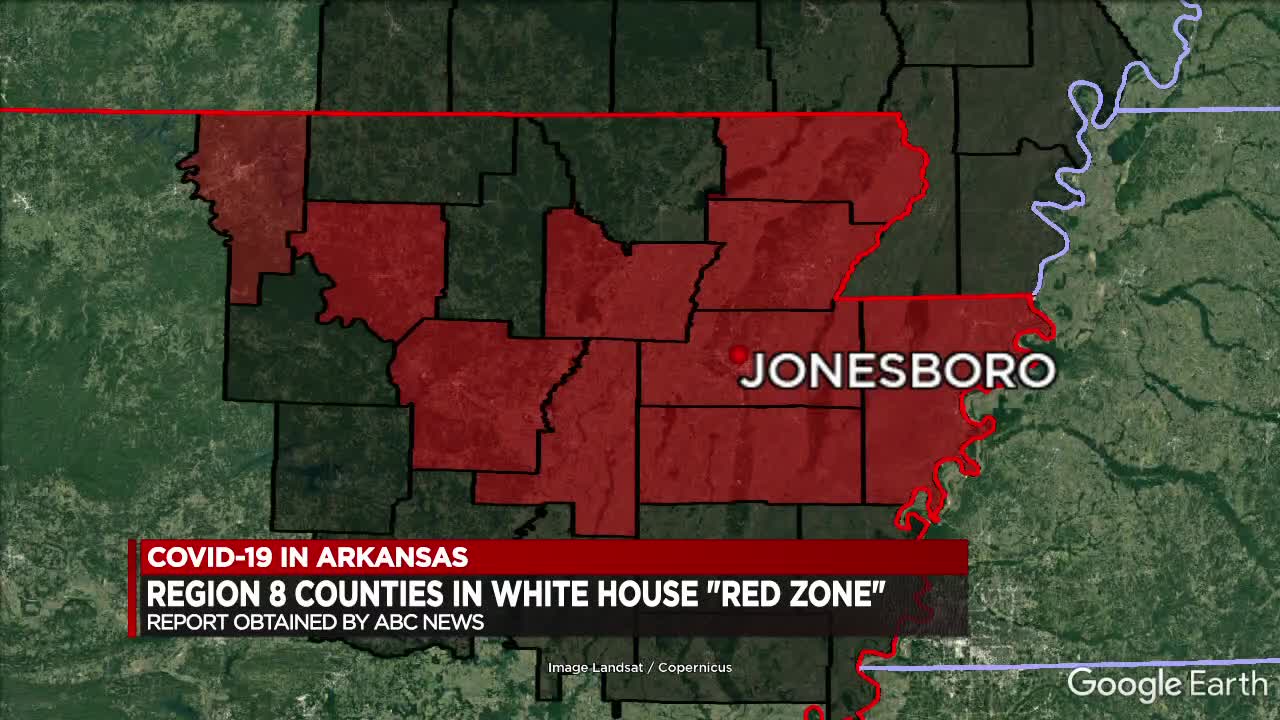 White House Task Force Much Of Northeast Arkansas In Covid 19 Red Zone