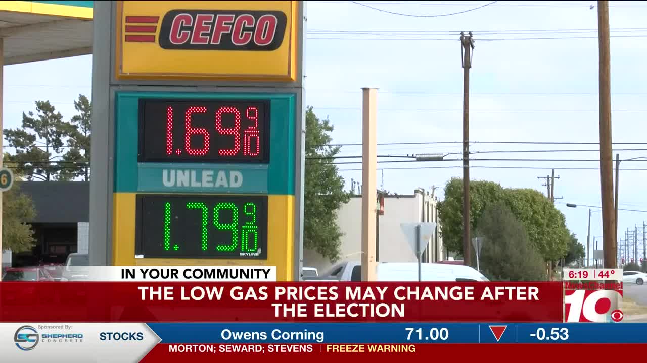 Future Gas Prices Depend On Next Presidency And If Pandemic Continues