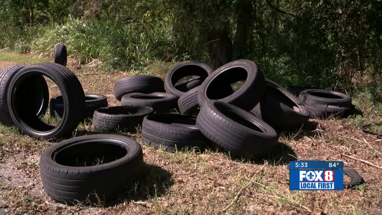 Fox 8 Defenders Illegally Dumped Tires In New Orleans East