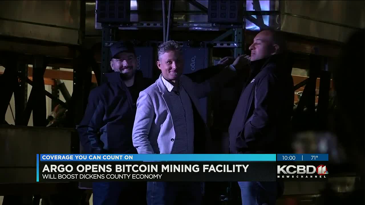 Argo opens bitcoin mining facility in Dickens County