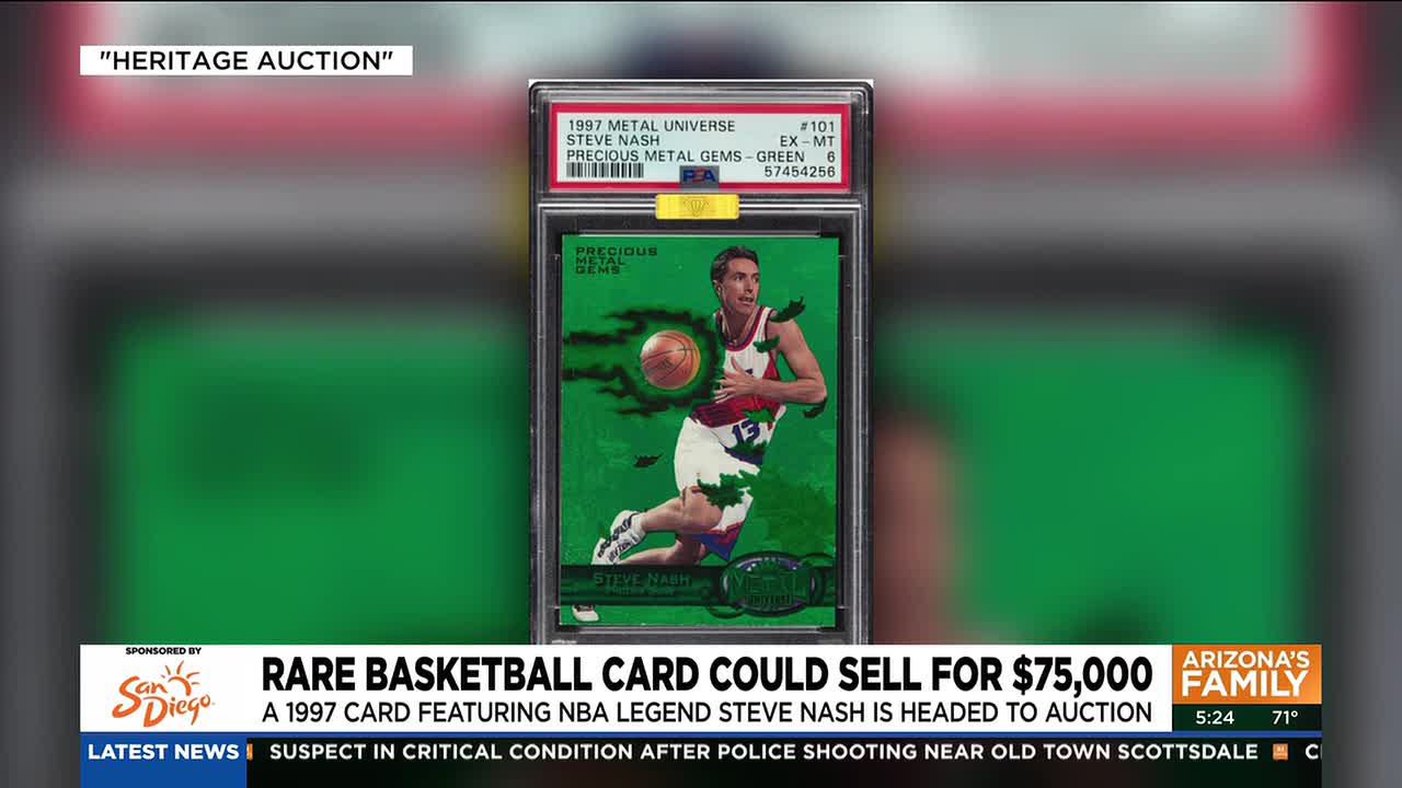 Rare Steve Nash card may net $75,000