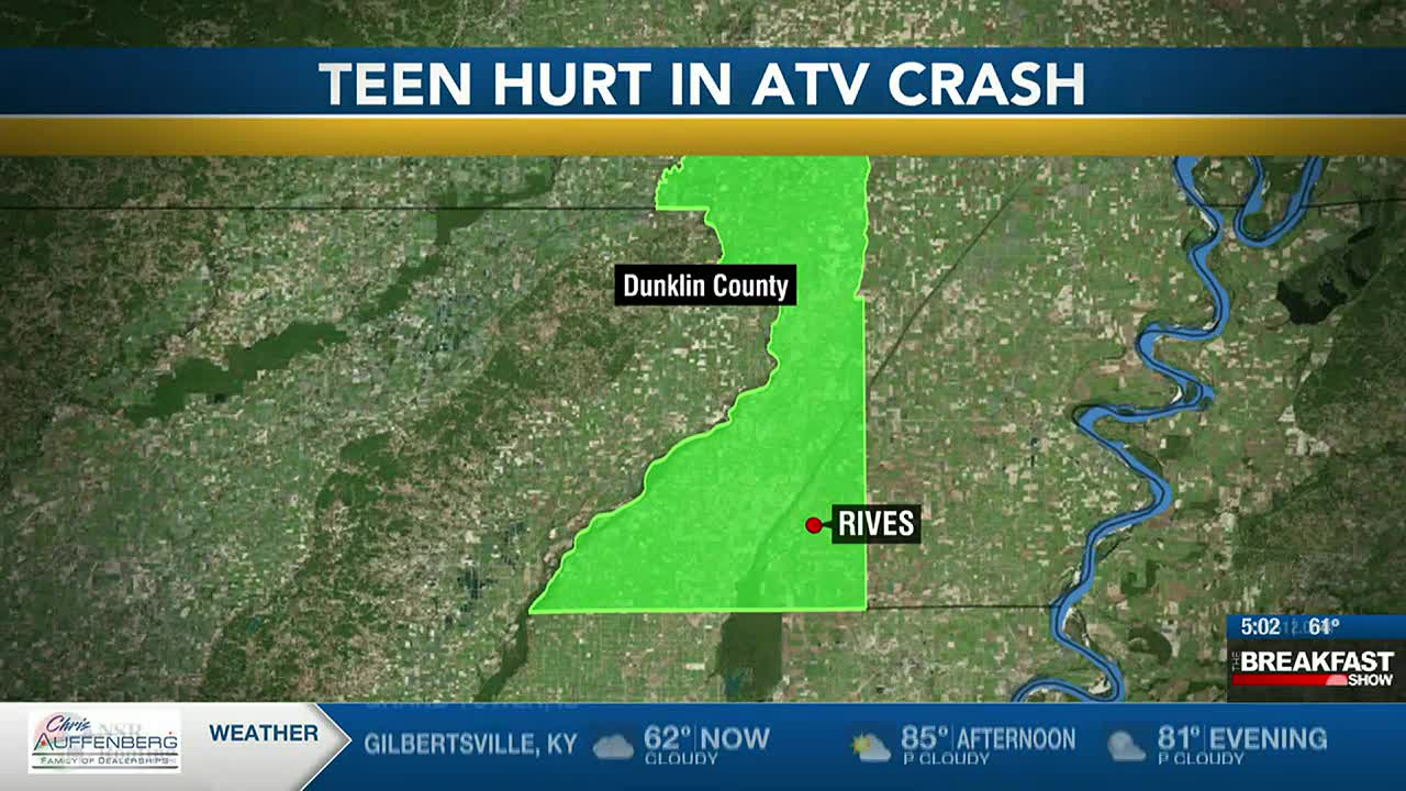 16-year-old seriously injured in ATV crash in Dunklin Co.