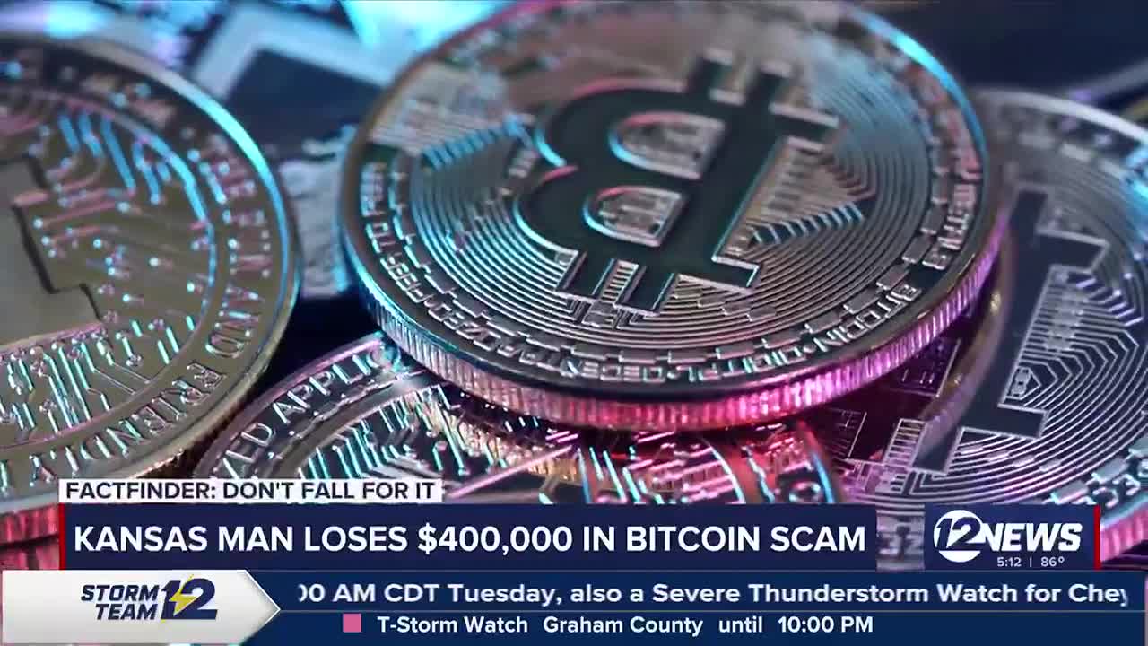 Kansas man loses $400k in Bitcoin scam