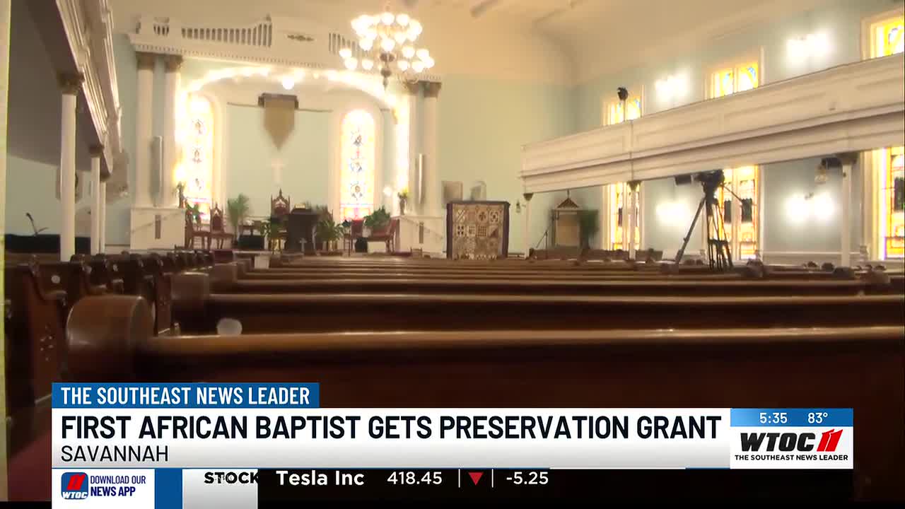 First African Baptist Church in Savannah Receives $500,000 Grant for Historic Restoration