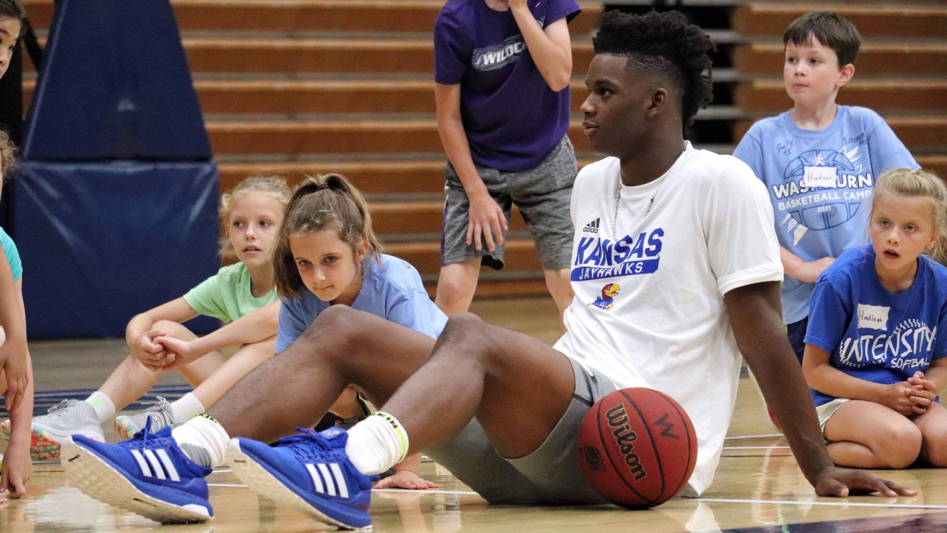 Ku Men S Basketball Newcomers Hit The Court At Washburn Camp