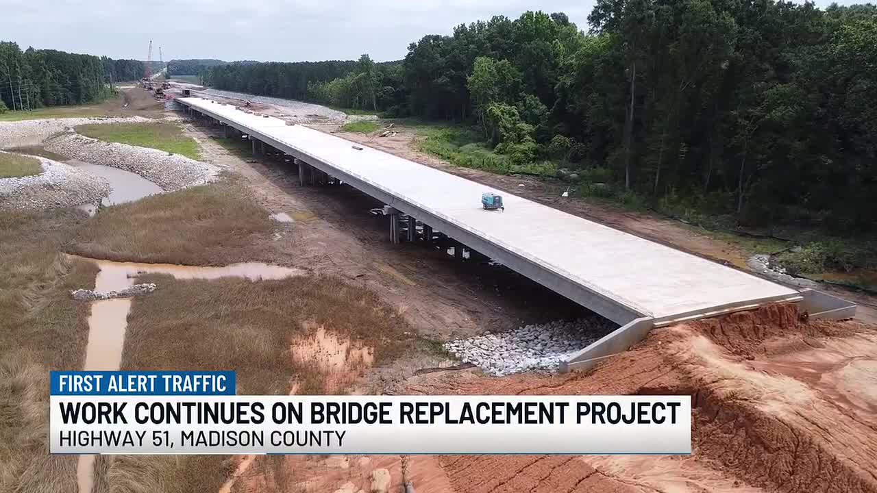 Highway 51 bridge replacement project continues in Madison County