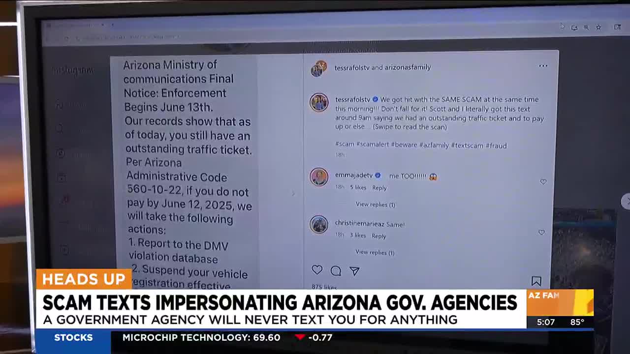 Text scams claim to be from fictitious 'Ministry of