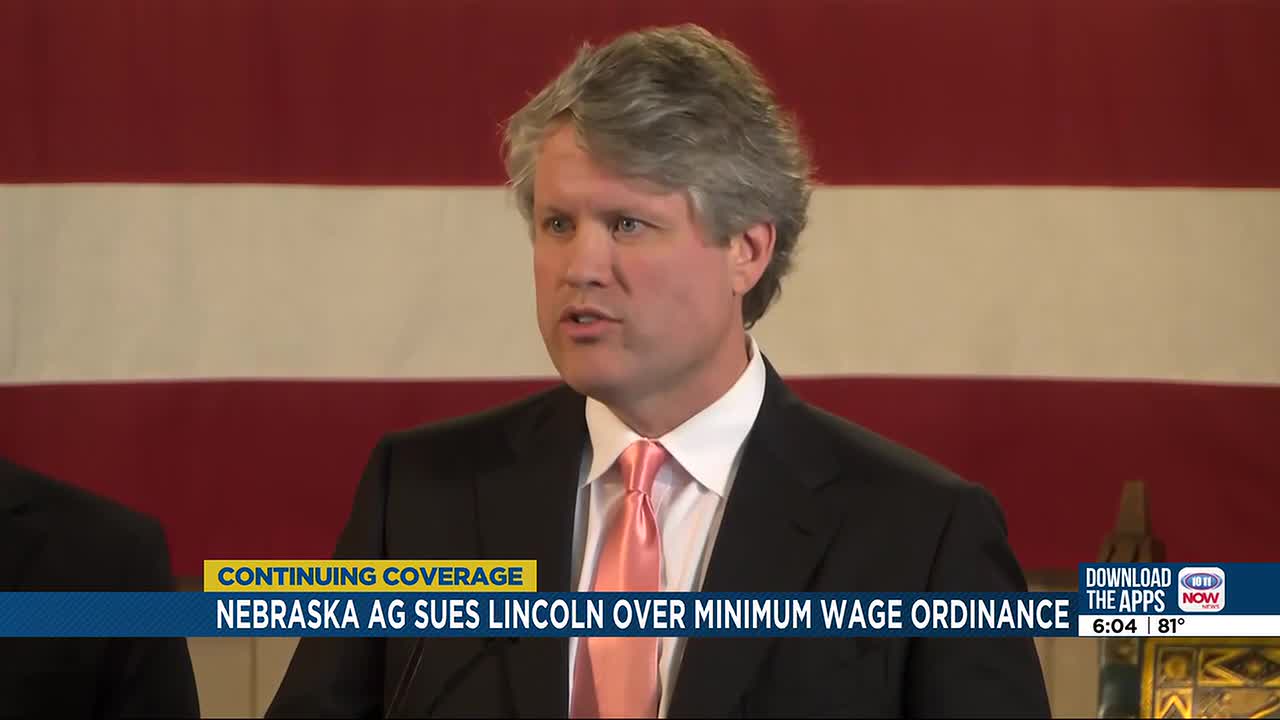 Nebraska attorney general sues City of Lincoln over minimum wage ordinance