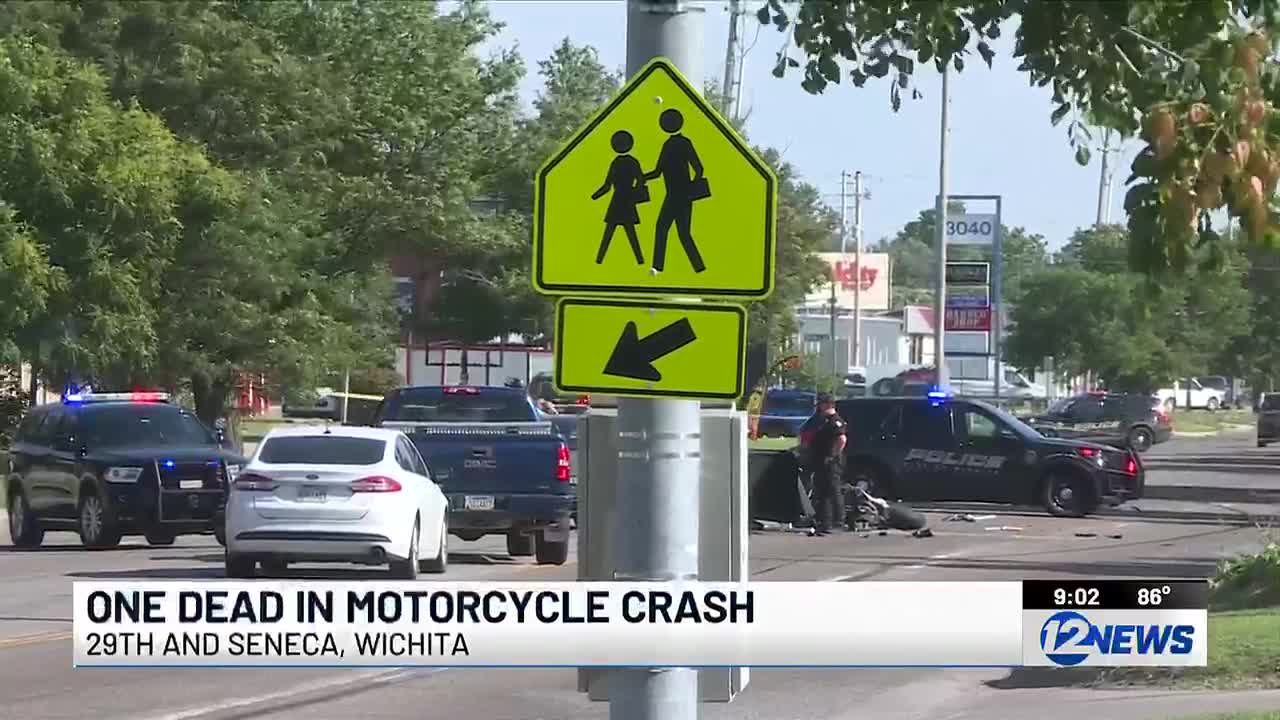Motorcyclist dies after crash in south Wichita
