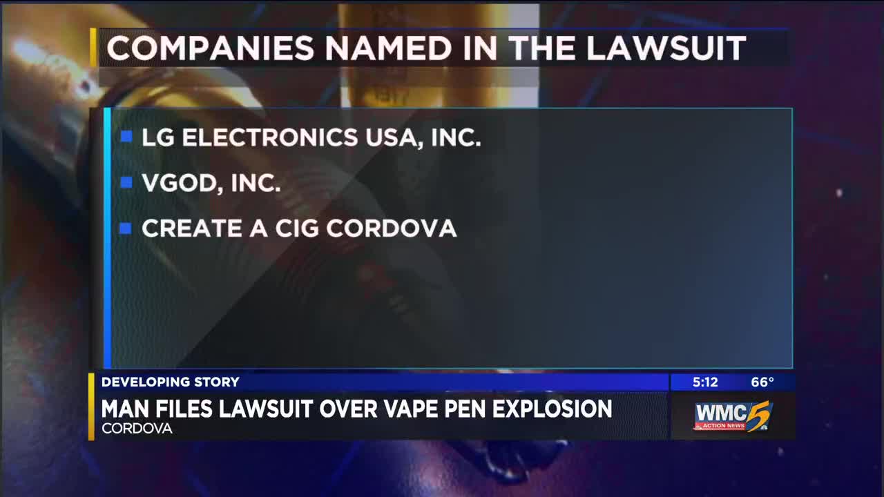 Lawsuit: Cordova mans cheek torn away in e-cigarette explosion