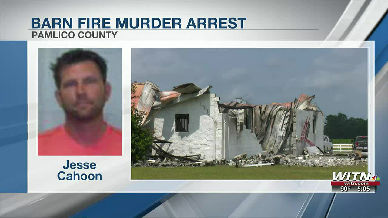 Man faces murder charges in Pamlico County barn fire