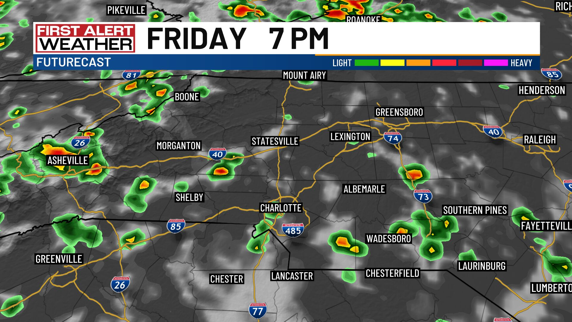 Late-day storm chances persist as slight relief from the heat