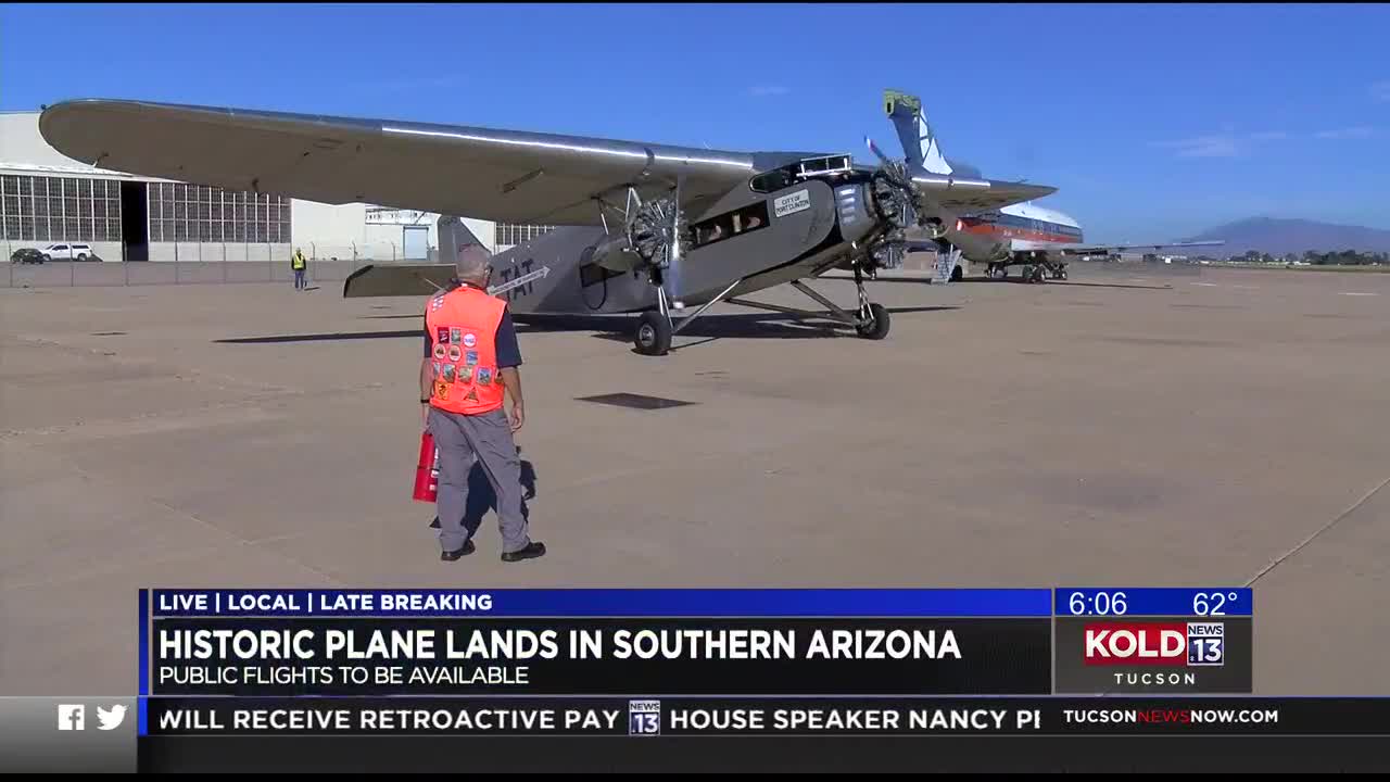 Fly In A 1920'S Ford Luxury Airplane At The Tucson International Airport