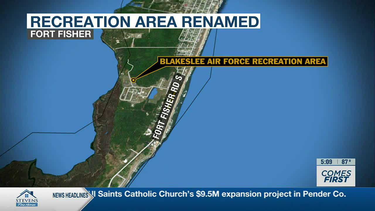 Fort Fisher Air Force Recreation Area to be renamed Blakeslee Air 