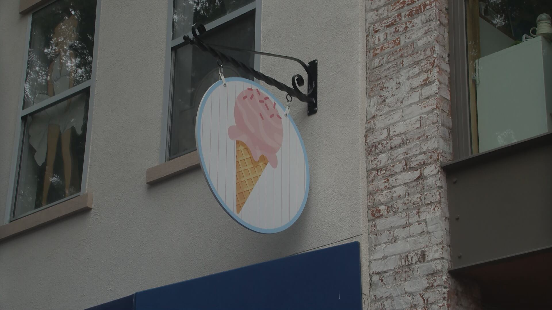 Panneau Publicitaire Vintage Pangburn Ice Cream 1937 Fort Worth Texas - Litho Papier Multicolore