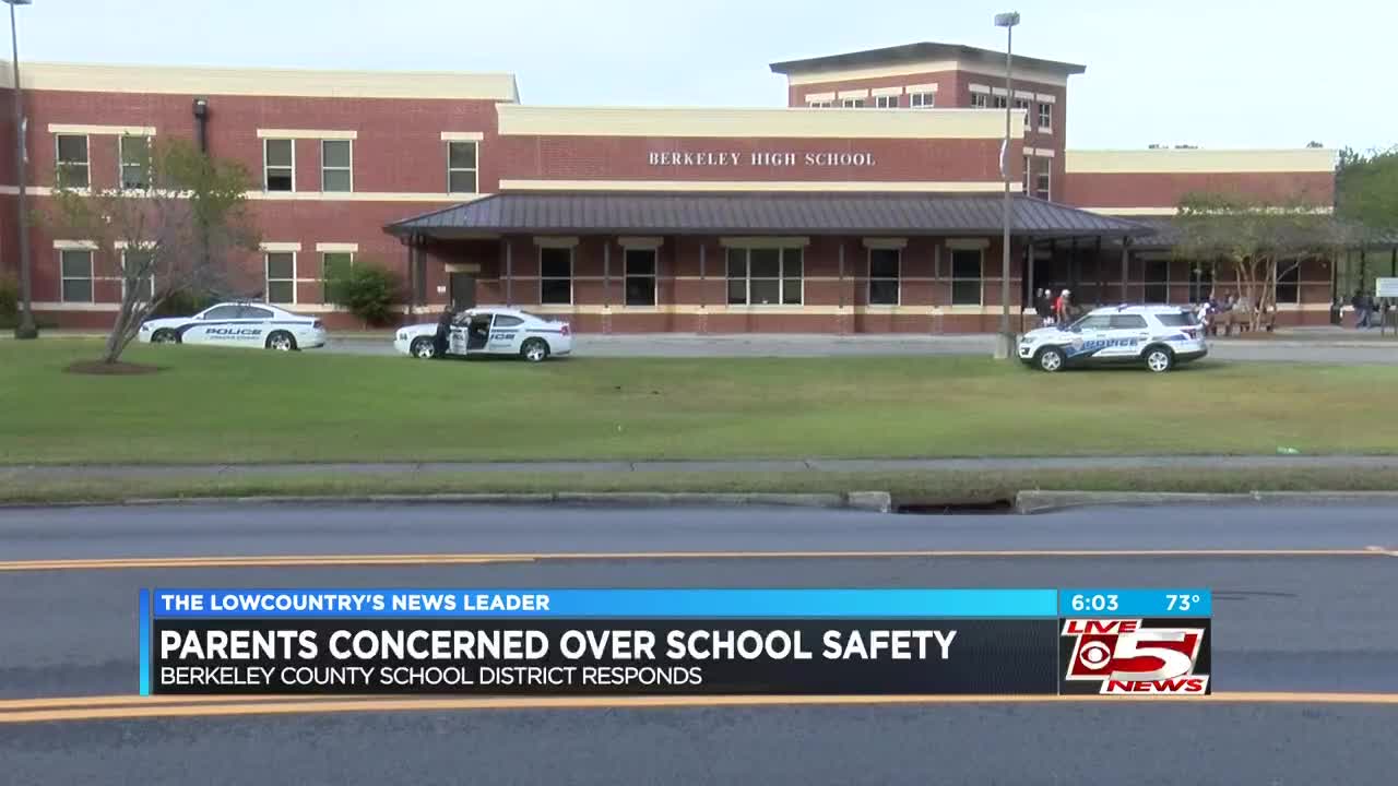 Berkeley County School District responds to parents' safety concerns