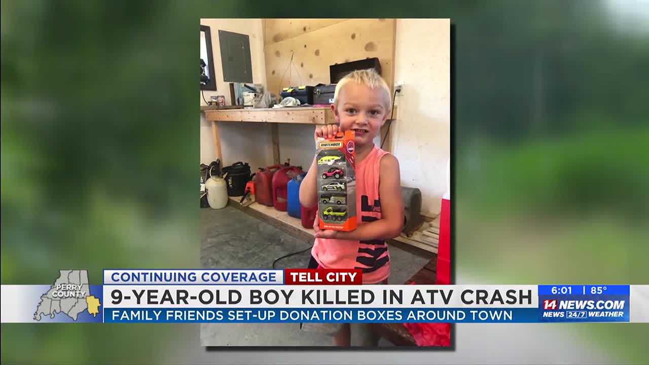 9-year-old boy killed in ATV crash: Family friends set-up donation