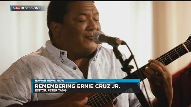 Popular Hawaii musician Ernie Cruz Jr., guitarist for Kaau Crater