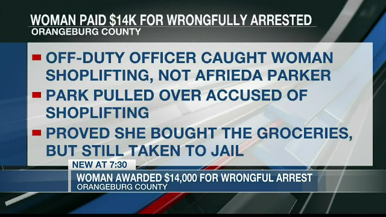 Court records: Orangeburg County woman gets $14k after false arrest